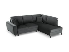 Minkštas kampas su miegojimo funkcija Micadoni Home Kyoto, Dark Grey