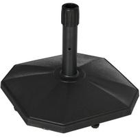 "Outsunny" skėčių stovas 22 kg Stabilus skėčių pagrindas Ø32/34/38 mm stulpams, užpildytas cementu, idealiai tinka sodui, juodas, Ø46x39H cm
