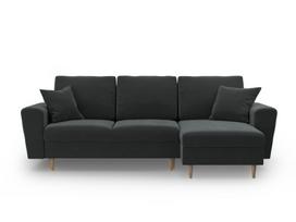 Minkštas kampas su miegojimo funkcija Micadoni Home Kyoto, Dark Grey