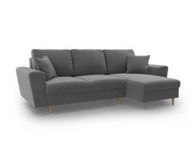 Minkštas kampas su miegojimo funkcija Micadoni Home Kyoto, Light Grey