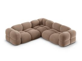 L formos minkštas kampas Micadoni Home Loretto, Dark Beige