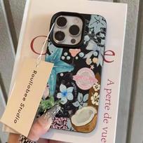 For iPhone 17 16 15 14 13 12 11 ProMax Case Blue Retro Jellyfish Lichee Pattern Phone Cover For iPhone X XS XR 16 Plus 16E Funda iPhone 13 Pro