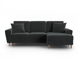 Minkštas kampas su miegojimo funkcija Micadoni Home Kyoto, Dark Grey