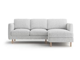 L formos minkštas kampas Micadoni Home Eden, Light Grey Melange