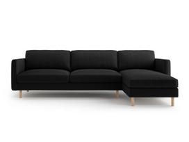 L formos minkštas kampas Micadoni Home Eden, Black