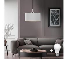 Eglo - LED  Pakabinamas šviestuvas ant laido TUNJA 1xE27/60W/230V balta