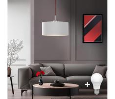 Eglo - LED pakabinamas šviestuvas ant laido TUNJA 1xE27/60W/230V baltas