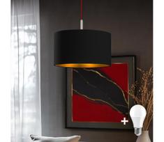 Eglo - LED pakabinamas šviestuvas ant laido TUNJA 1xE27/60W/230V juodas