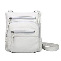 Senovinis pečių krepšys, moteriškas minkštas PU odinis kryžminio kūno rankinė Fashion Messenger Daugiafunkcinis mažas kvadratinis telefono piniginė 23*5*25cm balta