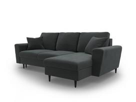 Minkštas kampas su miegojimo funkcija Micadoni Home Kyoto, Dark Grey