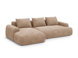 Minkštas kampas su miegojimo funkcija Micadoni Home Calma, Dark Beige