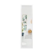 Costway stačiakampis viso ilgio veidrodis su pakabinamais kabliais durims 33x119cm baltas