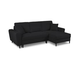 Minkštas kampas su miegojimo funkcija Micadoni Home Kyoto, Black