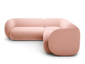 U formos minkštas kampas Micadoni Home Kate, Pink