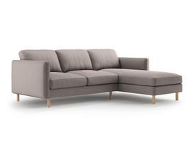 L formos minkštas kampas Micadoni Home Eden, Warm grey