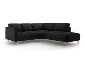 L formos minkštas kampas Micadoni Home Eden, Black