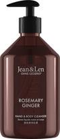 Rozmarino ir imbiero rankų ir kūno prausiklis Jean & Len, 500 ml