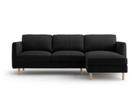L formos minkštas kampas Micadoni Home Eden, Black