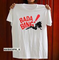 Bada Bing Logotipas Unisex Balti Marškinėliai Dydis S-5XL Unisex Marškinėliai M