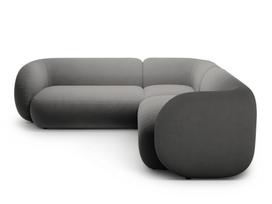 U formos minkštas kampas Micadoni Home Kate, Dark Grey
