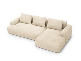 Minkštas kampas su miegojimo funkcija Micadoni Home Calma, Light Beige
