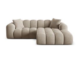 L formos minkštas kampas Micadoni Home Treno, Dark Beige