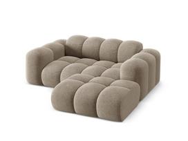 L formos minkštas kampas Micadoni Home Treno, Dark Beige