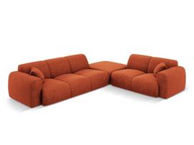U formos minkštas kampas Micadoni Home Nolio, Terracotta