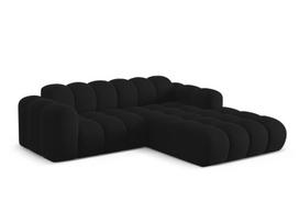 L formos minkštas kampas Micadoni Home Treno, Black