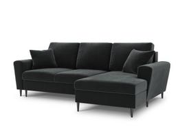 Minkštas kampas su miegojimo funkcija Micadoni Home Kyoto, Dark Grey