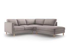 L formos minkštas kampas Micadoni Home Eden, Warm grey