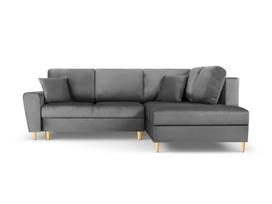 Minkštas kampas su miegojimo funkcija Micadoni Home Kyoto, Light Grey