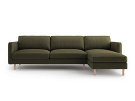 L formos minkštas kampas Micadoni Home Eden, Moss Green Melange