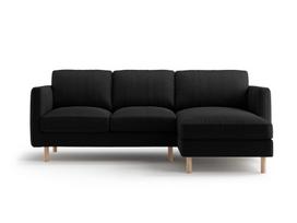L formos minkštas kampas Micadoni Home Eden, Black