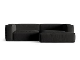 L formos minkštas kampas Micadoni Home Nuria, Black