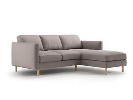L formos minkštas kampas Micadoni Home Eden, Warm grey