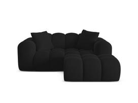 L formos minkštas kampas Micadoni Home Treno, Black