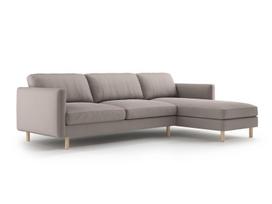 L formos minkštas kampas Micadoni Home Eden, Warm grey