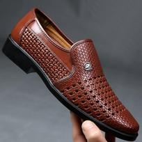 Madingi nauji vyriški odiniai batai Vasariniai vyriški mokasinai Minkšti padai Vyriški laisvalaikio batai Įsispiriami Oksfordo batai Verslo Zapatos De Hombre 38 ruda
