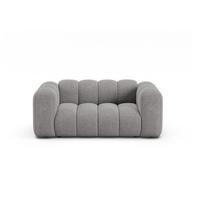 Pilkos spalvos sofa iš šenilinio audinio 170 cm Lupine – Micadoni