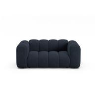Tamsiai mėlynos spalvos sofa iš šenilinio audinio 170 cm Lupine – Micadoni