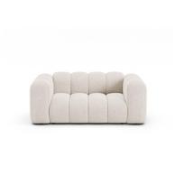 Kreminės spalvos sofa iš šenilinio audinio 170 cm Lupine – Micadoni