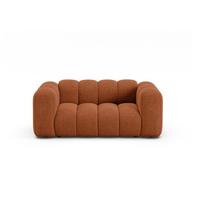 Raudonos plytų spalvos sofa iš šenilinio audinio 170 cm Lupine – Micadoni