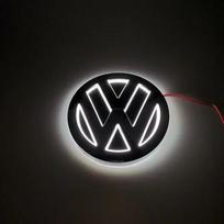 VW GTI GOLF Vožtuvų kotelių dangteliai 2026 Karštas Volkswagen VW Karštos antenos 11cm 5D LED Volkswagen VW logotipo šviesai, priekinių grotelių logotipo šviesai