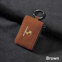 Naujas zomšinis automobilio rakto dėklas Raktų pakabukas Dovanėlė Raktų pakabukas Porsche Cayenne Panamera Macan 911 718 Taycan Boxster Cayman 918 Pajun oranžinė