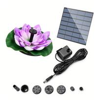 Maitinamas saulės energija Lotus Automatinis Saulės Fontanas Plaukiojantis Sodo Fontanas Paukščių maudyklė Fontanas Vandens Fontanas violetinė