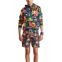 Polo Ralph Lauren Gėlių rašto arkliuko logotipas Siuvinėtas ilgomis rankovėmis džemperis su gobtuvu Unisex džemperiai 710861708-002 M