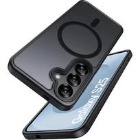 Case for Samsung Galaxy A56 A16 A36 A26 A06 A55 A35 A15 A25 A05 5G Matte Translucent Magsafe Magnetic Wireless Charge Cover Galaxy A25 5G tamsiai violetine spalva