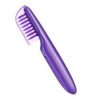 Portable Negative Ion Electric Detangling Brush Hair Curly Detangle Brush Scalp Massage Comb Loosen Knots for Wet & Dry Hair violetinė