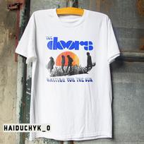 1970-ųjų THE DOORS WAITING FOR THE SUN Unisex Balti marškinėliai S-5XL Unisex marškinėliai XL